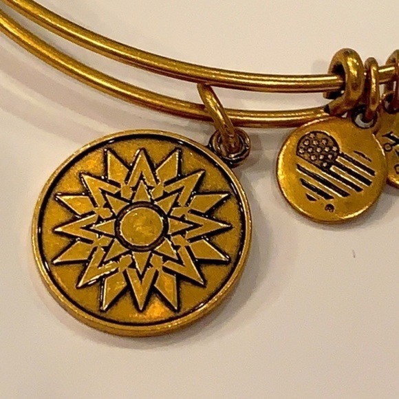 Alex and ani gold tone medallion 2016 sun - Picture 3 of 4